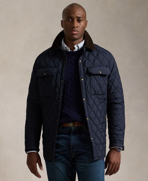 Men's Big & Tall Water-Repellent Quilted Jacket