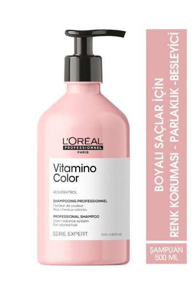 Serie Expert Vitamino Color Boyalı Saçlar Için Renk Koruyucu Şampuan 500ml