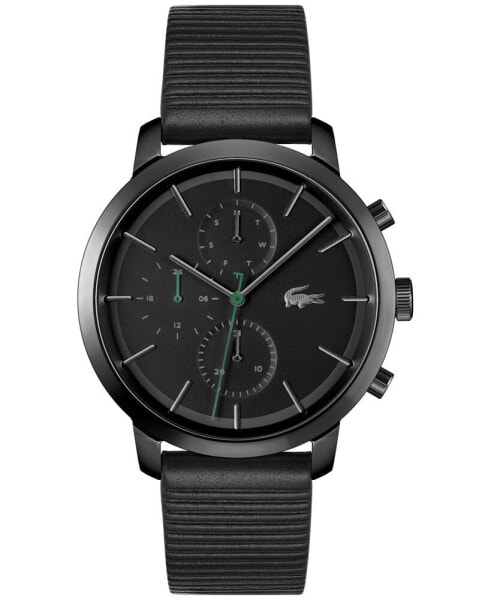 Часы Lacoste Replay Black Leather 44mm