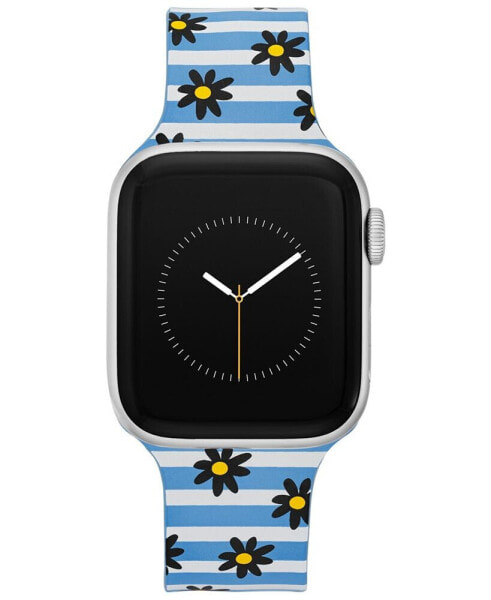 Ремешок для часов WITHit Дабни Ли Синяя Цветочное Дитя силиконовый браслет, совместимый с Apple Watch 38/40/41 мм