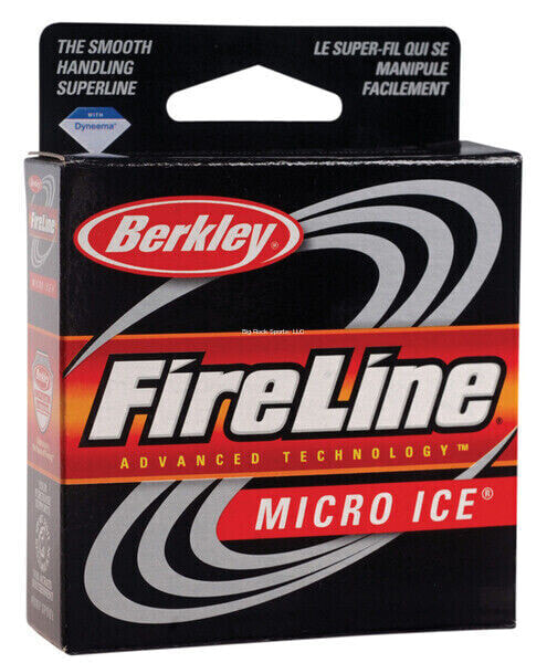 Berkley FireLine Fused Micro Ice Braided Fishing Line, 10lb, 50yd, Crystal