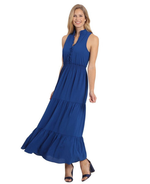 Petite Ruffled Maxi Dress