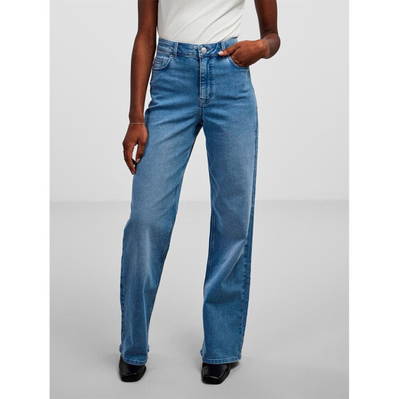 PIECES Peggy Wide Fit high waist jeans