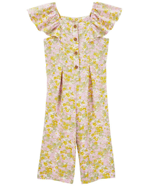 Toddler Floral Jumpsuit 3T