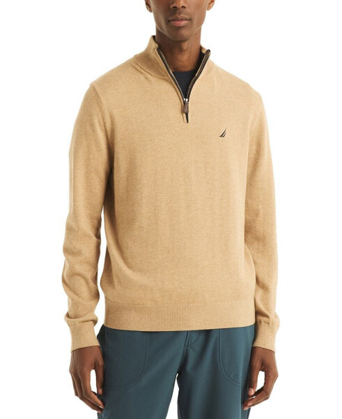 Men's Navtech Classic-Fit Solid Quarter-Zip Sweater