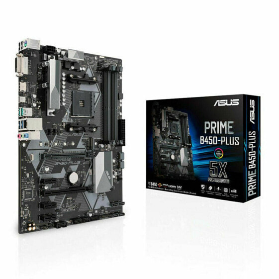 Материнская плата Asus PRIME B450-PLUS ATX DDR4 AM4 AMD B450 AMD AM4