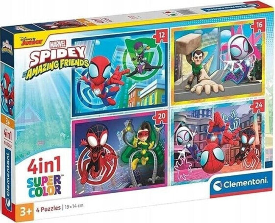 Clementoni PUZZLE 4W1 CLM 21528 SPIDEY PUD