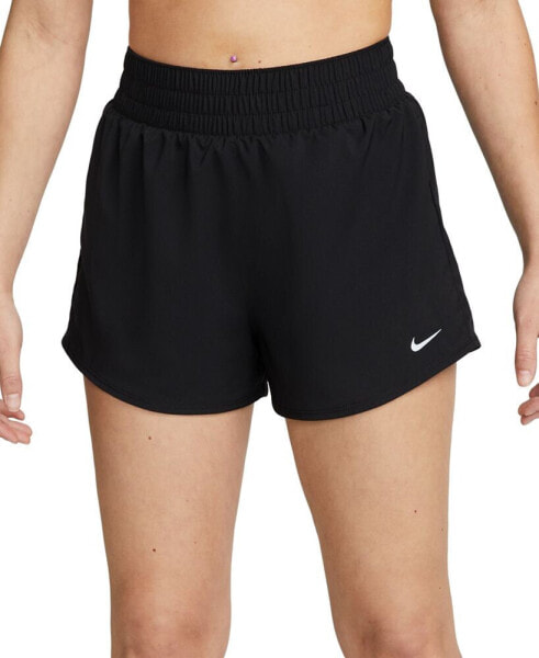 Шорты спортивные Nike женские Dri-FIT One High-Waisted 3" со встроенными трусиками