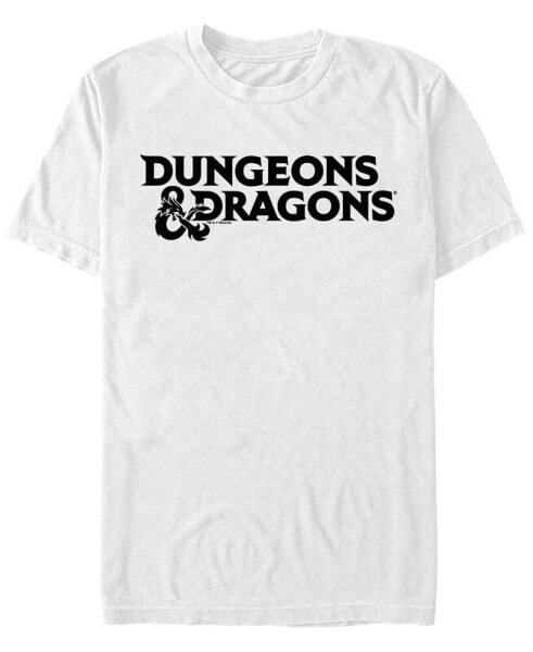 Men's Dungeons And Dragons Stacked Text Logo Short Sleeve T-Shirt