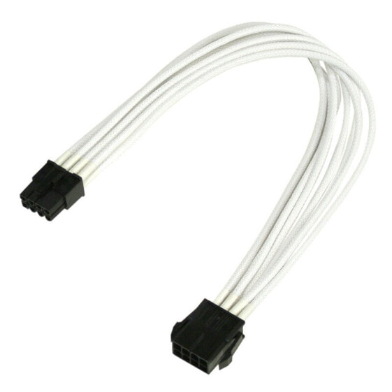 Nanoxia NX8PE3EW - 0.3 m - PCI-E (8-pin) - PCI-E (8-pin) - Male - Female - Straight