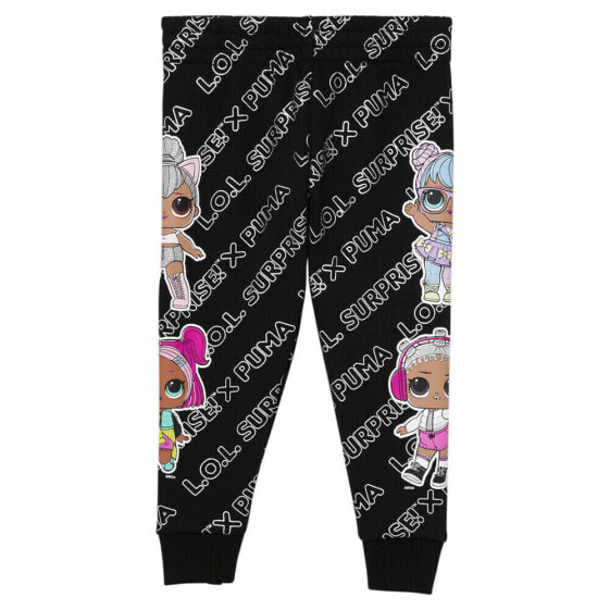 Puma Joggers X L.O.L Surprise! Infant Girls Black Casual Athletic Bottoms 858514