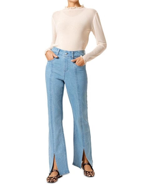 Леггинсы джинсовые прямого кроя высокой посадки Hue для женщин