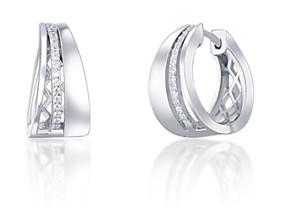 Stylish silver rings with zircons SVLE0989XH2BI00