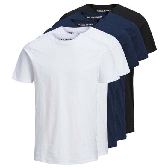 JACK & JONES Organic Basic 5 Pack short sleeve T-shirt