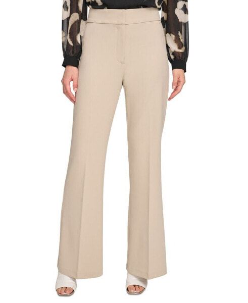 Polished High Waist Wide Leg Trousers