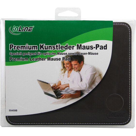 InLine Mouse pad Premium Yuppie PU Leather - 220x180x3mm