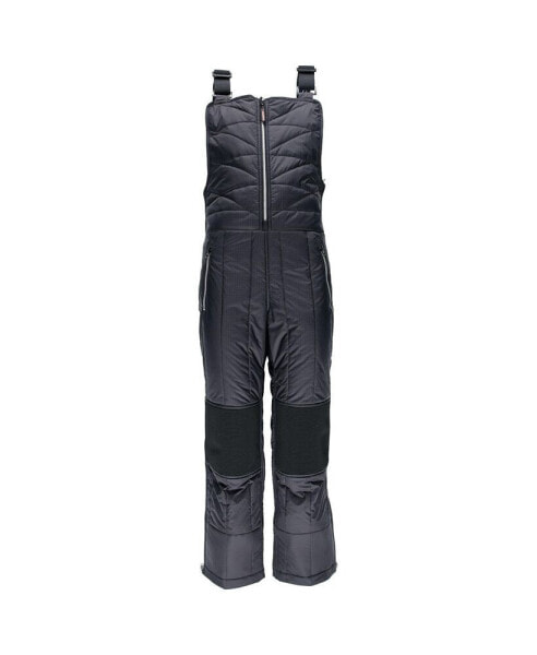Plus Size Diamond Quilted Insulated Bib Overalls with Performance-Flex