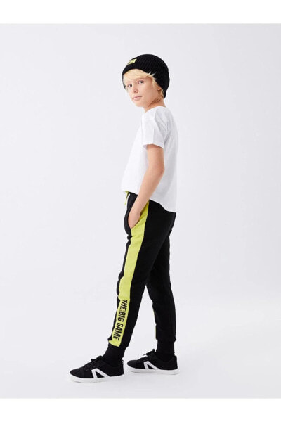Детские брюки LC WAIKIKI Jogger с принтом, эластичный пояс