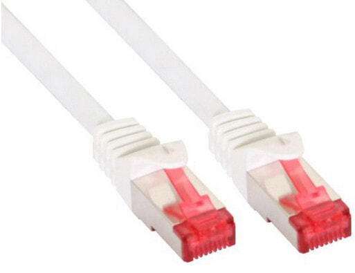 InLine Patch Cable S/FTP PiMF Cat.6 250MHz copper halogen free white 0.25m