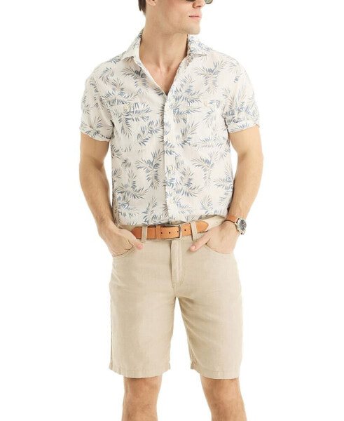 Рубашка Nautica Men's Классический покрой с тропическим листом
