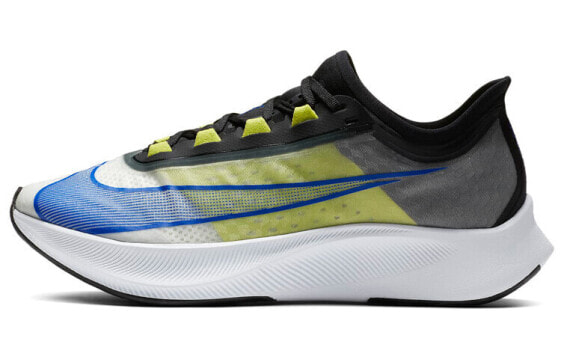 Кроссовки Nike Zoom Fly 3 Скорость марафона Мужские черно-сине-желтые