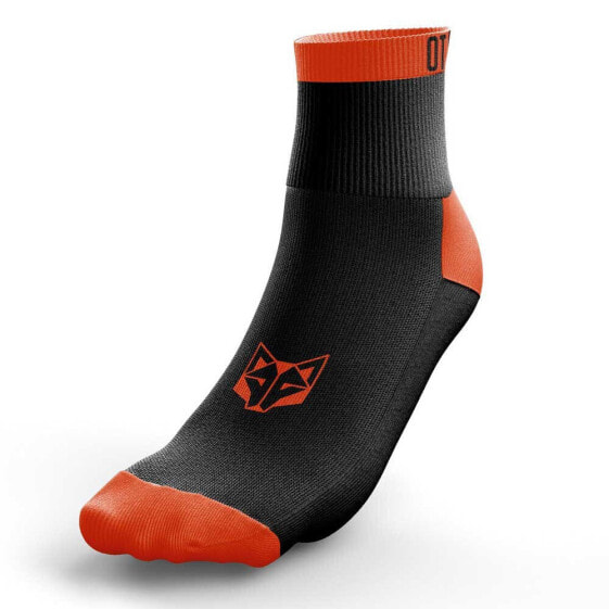 OTSO Multi-sport Low Cut Black&Fluo Orange socks