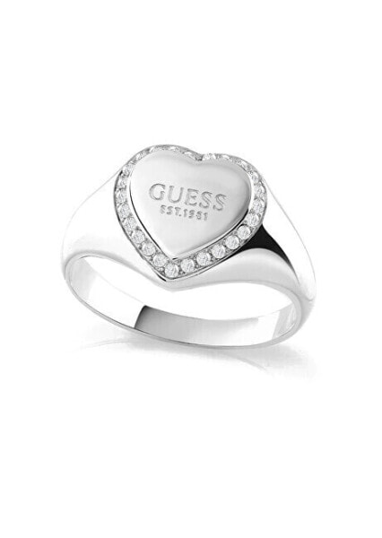 Кольцо Guess Romantic Heart JUBR01430JWRH