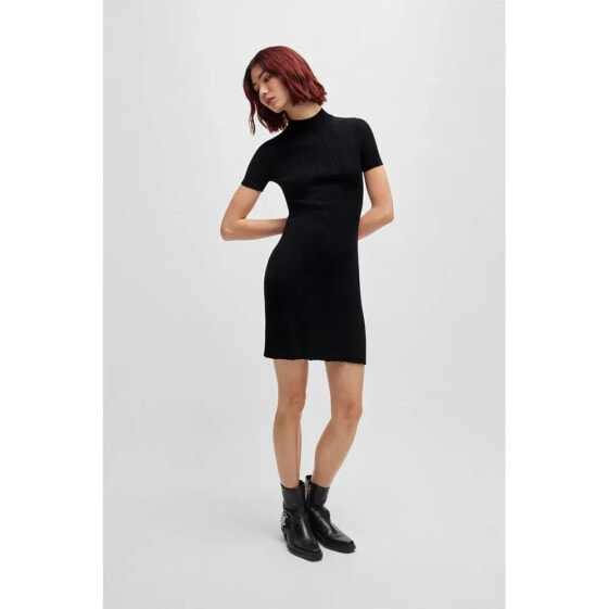 HUGO Sareply 10259558 Short Sleeve Short Dress