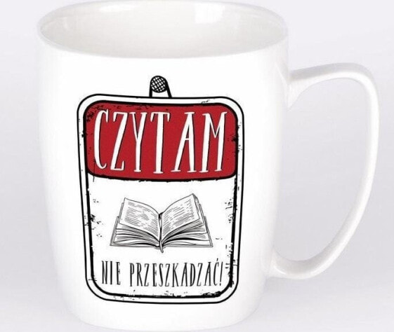 Nadwyraz.com Kubek ceramiczny bia³y Czytam - nie przeszkadzaæ! (494122) - 5901005002516