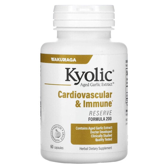 Пробиотический чесночный экстракт Kyolic, для сердца и иммунитета, 120 капсул