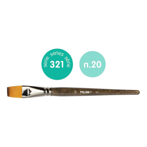 MILAN Flat Synthetic Bristle Paintbrush Series 321 No. 20