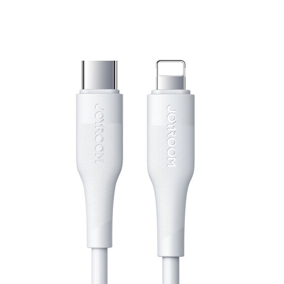 Kabel przewód do iPhone USB-C - Lightning Power Delivery 20W 2.4A 0.25m biały