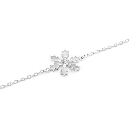 Stylish silver bracelet Snowflake AGB638 / 21
