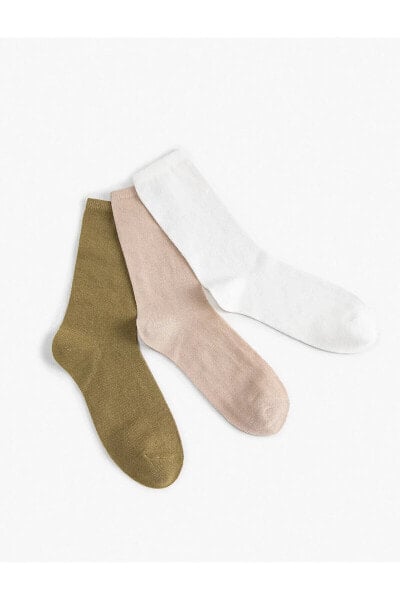 3'lü Basic Soket Çorap Seti Çok Renkli