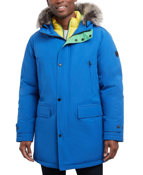 Michael Kors Men's Hooded Bib Snorkel Parka, Created for Macy's