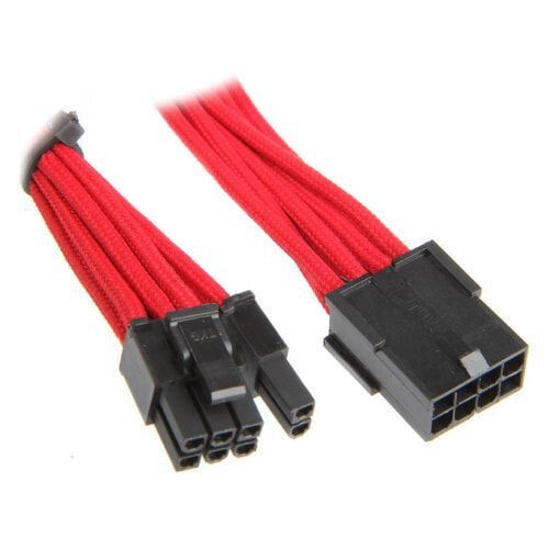 BitFenix PCI-E (6+2 pin) - PCI-E (6+2 pin) - 0.45m - 0.45 m - PCI-E (6+2 pin) - PCI-E(6+2 pin) - Male - Female - Red