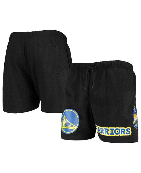 Men's Black Golden State Warriors Mesh Capsule Shorts