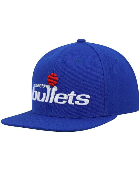 Головной убор Mitchell&Ness Шапка Snapback Washington Bullets Hardwood Classics Team Ground 2.0 Blue (мужская)