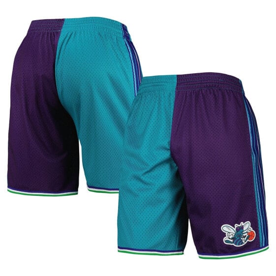 MITCHELL & NESS NBA SPLIT SWINGMAN SHORTS CHARLOTTE HORNETS 1999