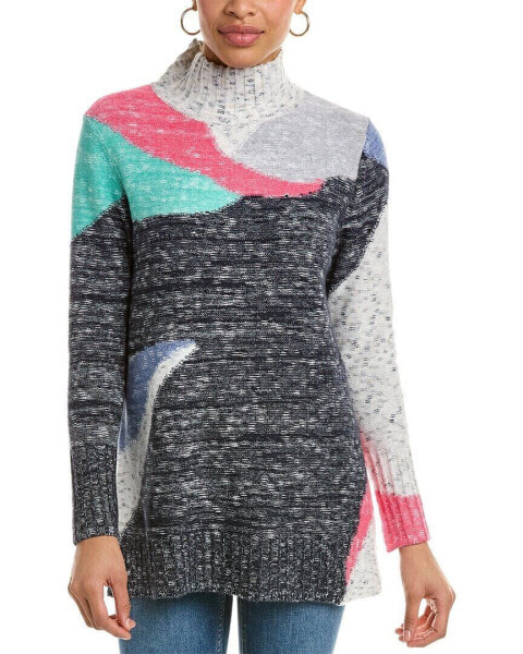 Nic+Zoe Petite Sun Turn Mix Sweater Women's Pp