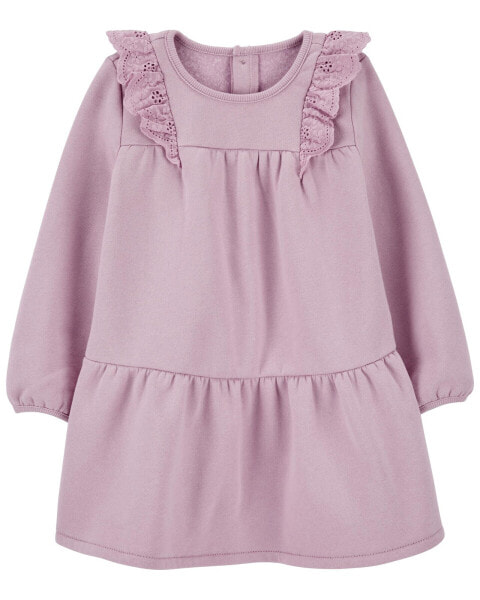 Toddler Long-Sleeve Fleece Dress 3T