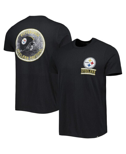 Men's Black Pittsburgh Steelers Open Field Franklin T-shirt