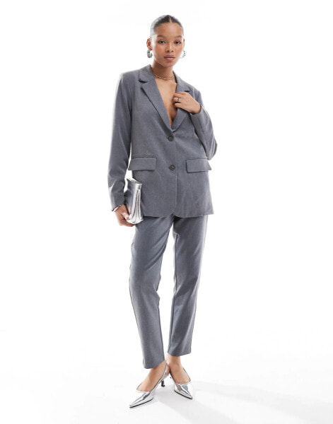 Vila tailored blazer co-ord in grey