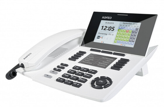 AGFEO ST 56 IP - IP Phone - White - Wired handset - 5000 entries - 235 mm - 210 mm