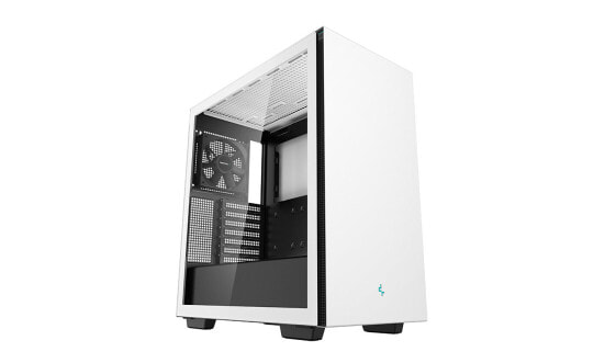 Deepcool CH510 - Midi Tower - PC - White - ATX - EATX - micro ATX - Mini-ATX - ABS - SPCC - Tempered glass - 17.5 cm