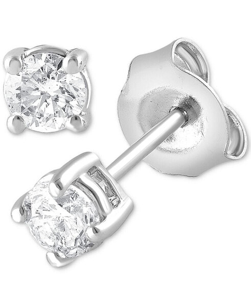 Lab Grown Diamond Stud Earrings (1/3 ct. t.w.) in Sterling Silver