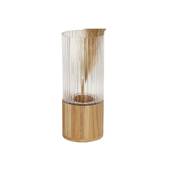 Vase Romimex Clear Wood Glass 12 x 30 x 12 cm