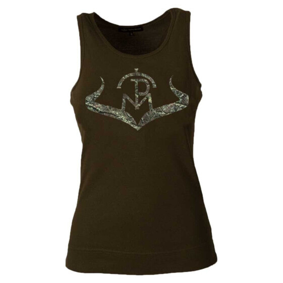 PASION MORENA Logo Camo sleeveless T-shirt