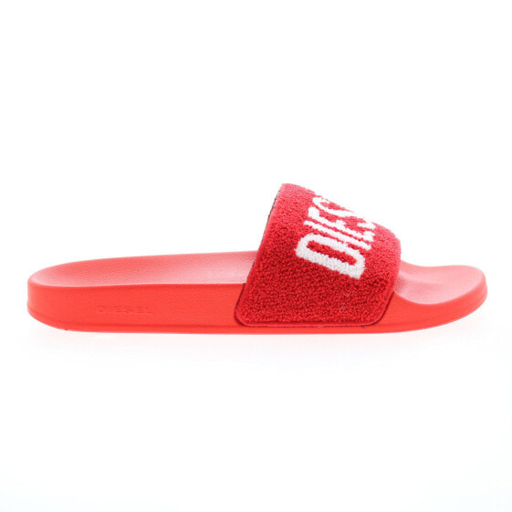 Diesel Sa-Mayemi CC W Y02980-P4655-H8985 Womens Red Slides Sandals Shoes