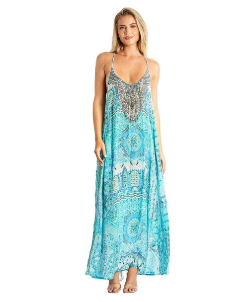 Women's Scoop neck t- back maxi dress